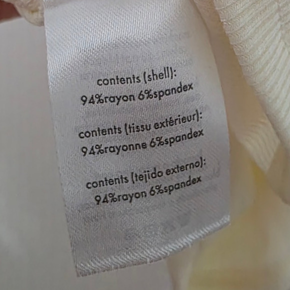 WeWoreWhat Strappy Halter Neck Tank Top In Ivory Crisscross Crop Square Neckline - Picture 6 of 8